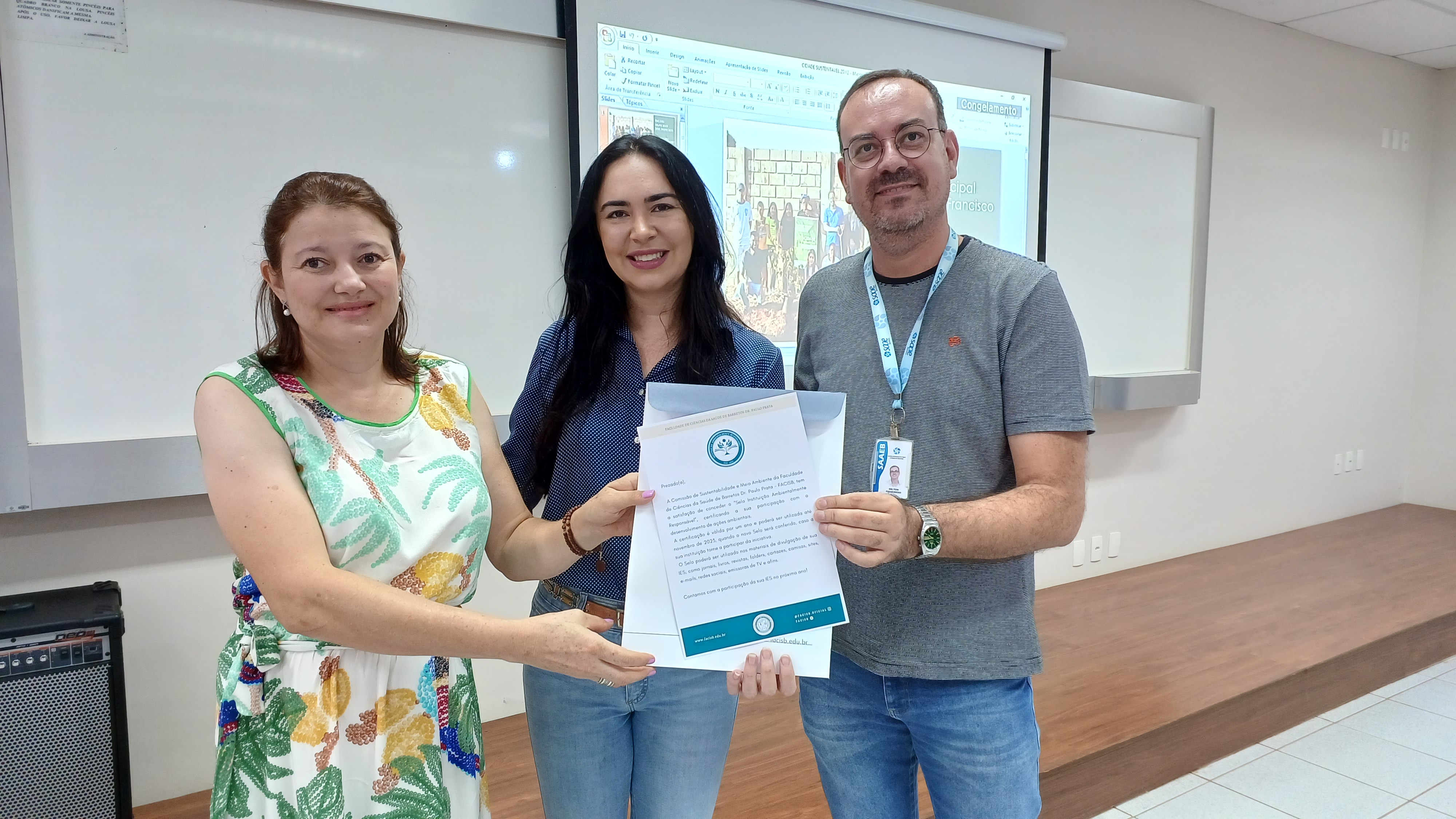 SAAE Barretos recebe o Selo Instituição Ambientalmente Responsável da FACISB