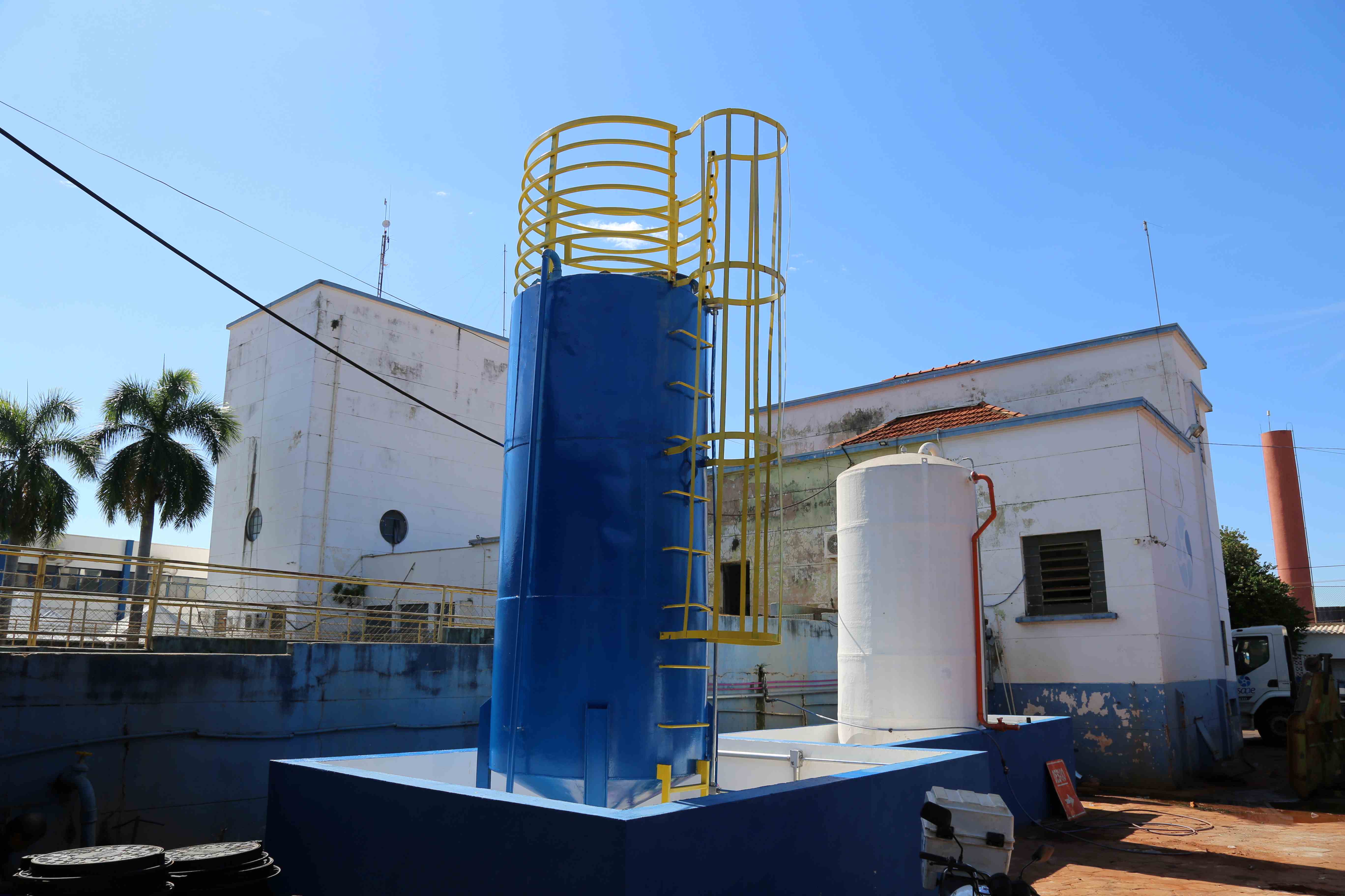 SAAE Barretos conclui melhorias na ETA Baroni com nova bacia de contenção e sistema de cal líquido