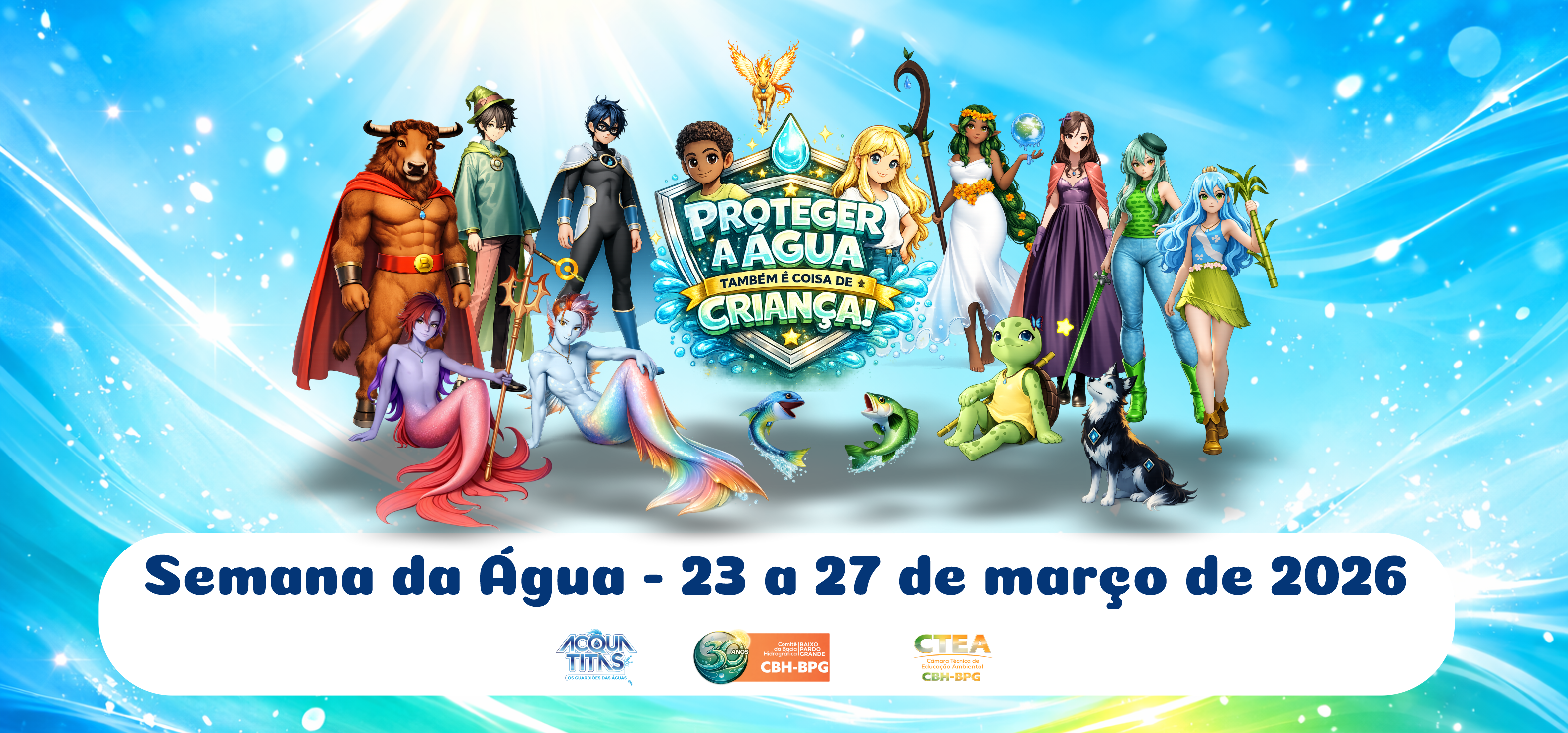 Comitê do Baixo Pardo/Grande celebra 30 anos com ações de educação ambiental na região e debate sobre eventos climáticos durante a Semana da Água